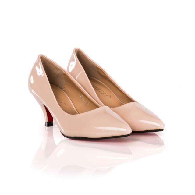 Pantofi dama Dyane roz cu toc de 6 cm