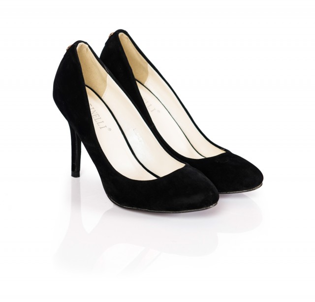 Pantofi dama Tenny negri cu toc de 10 cm biashoes.ro imagine reduceri