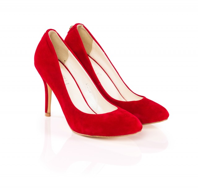 Pantofi dama Tenny rosii cu toc de 10 cm biashoes.ro imagine reduceri