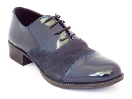 Pantofi dama Nely albastri din piele naturala biashoes.ro imagine reduceri