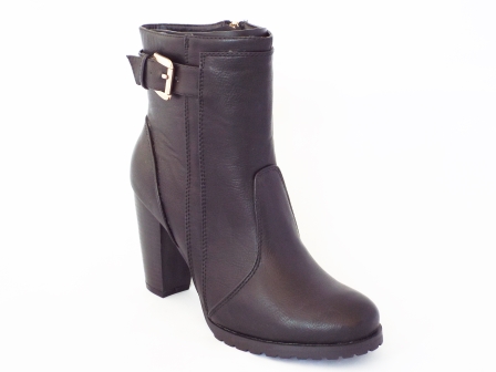 Ghete dama Mynio negre toc de 7 cm