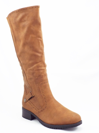 Cizme dama Rynio camel toc de 4 cm biashoes.ro imagine reduceri