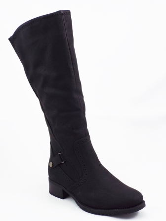Cizme dama Rynio negre toc de 4 cm biashoes.ro imagine reduceri