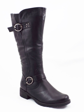Cizme dama Yneyo negre toc de 3 cm biashoes.ro imagine reduceri