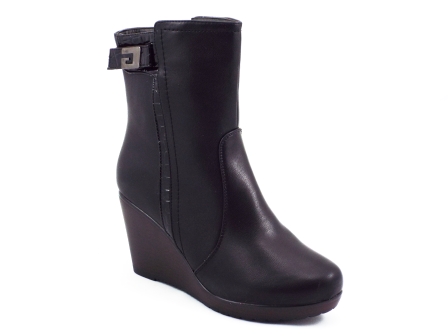 Ghete dama Rendi negre ortopedice toc de 8 cm