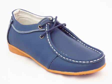 Pantofi dama Sonya albastri piele naturala biashoes.ro imagine reduceri