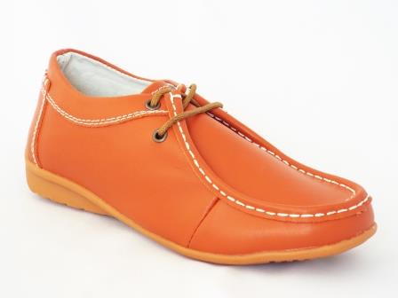 Pantofi dama Sonya portocalii piele naturala biashoes.ro imagine reduceri