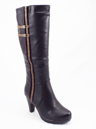 Cizme dama Yna negre toc de 8 cm