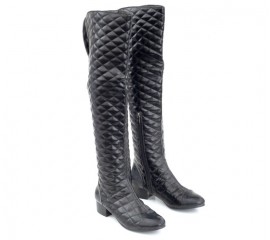 Cizme dama Romba negre toc de 4 cm