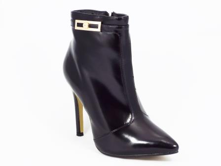 Ghete dama Lucy negre toc de 10 cm