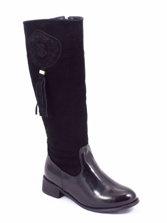 Cizme dama Lycio negre toc de 3 cm