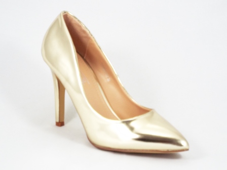 Pantofi dama stiletto aurii toc de 9 cm Coolya