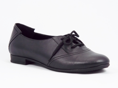 Pantofi dama piele negri toc inaltime mica Fytyo biashoes.ro imagine reduceri