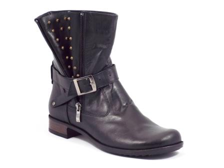 Ghete dama negre piele toc 3 cm Nonys biashoes.ro imagine reduceri