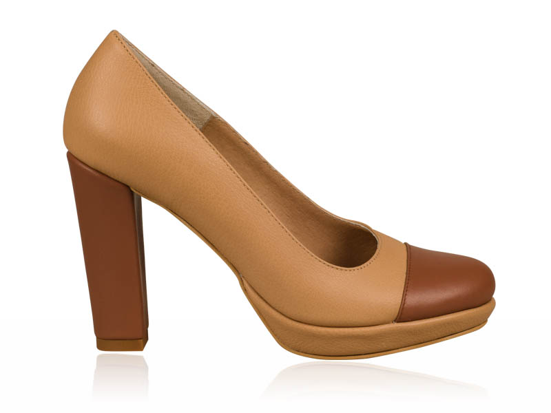 Pantofi dama piele maro toc 9 cm Hanna biashoes.ro imagine reduceri