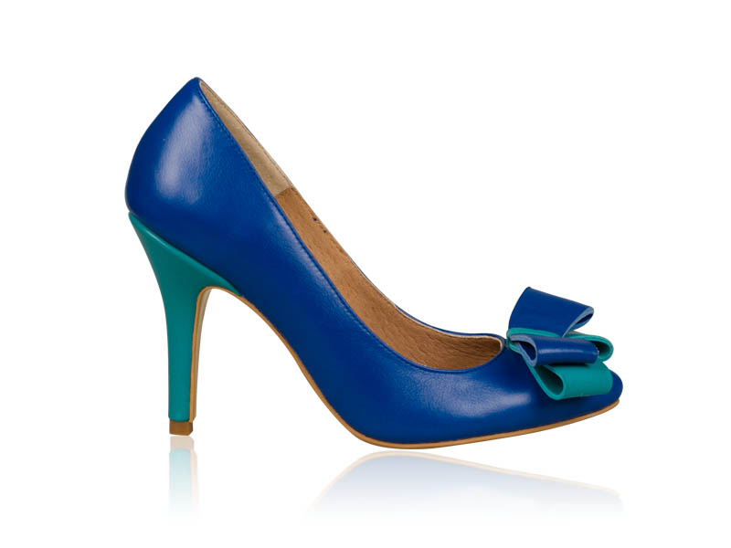 Pantofi dama albastri piele toc 9 cm Heaven biashoes.ro imagine reduceri