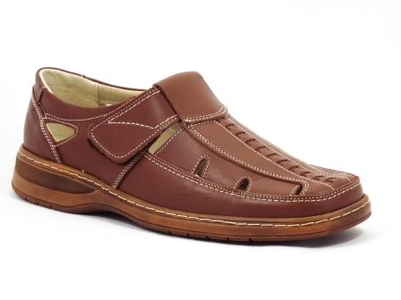 Sandale barbati maro piele naturala, tip sanda biashoes.ro imagine reduceri
