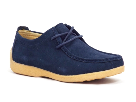 Pantofi dama albastri piele intoarsa Pantolya