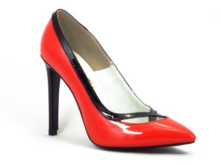 Roma Pd 01-39-90-99 Pantofi dama rosii piele toc 10 cm stiletto pantelyo