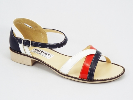 Sandale dama piele albastre Tommy biashoes.ro imagine reduceri