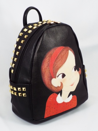Geanta dama neagra tip rucsac Image