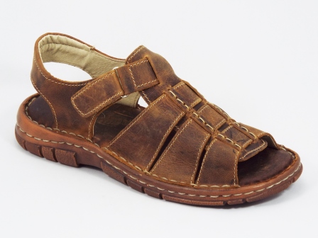 Sandale barbati piele maro Tudor biashoes.ro imagine reduceri