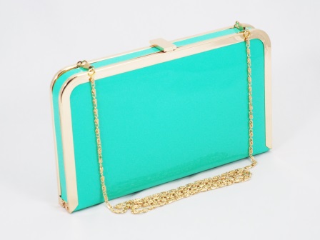 Geanta dama clutch verde Gynna