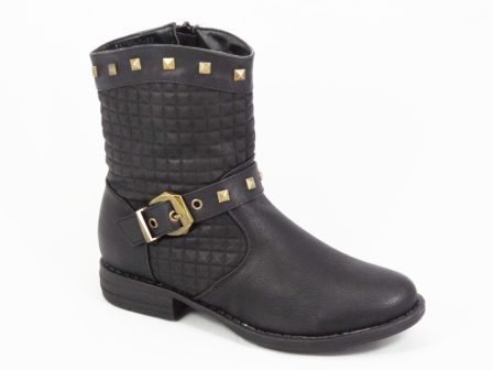 Ghete dama negre toc 2,5 cm Anka