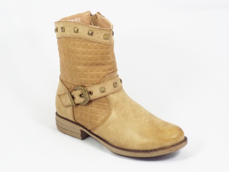 Ghete dama khaki toc 2 cm Wanya