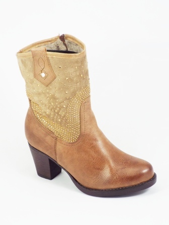 Ghete dama khaki toc 7 cm Darya