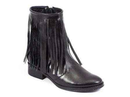 Ghete dama piele negre toc 3,5 cm Neky