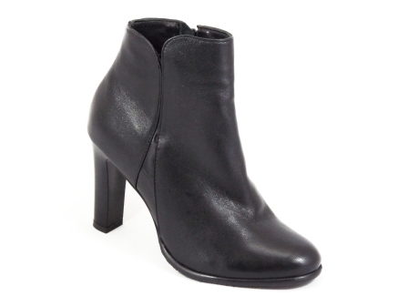 Ghete dama piele negre toc 9 cm Jenna biashoes.ro imagine reduceri