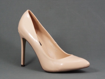 Pantofi dama bej stiletto toc 10 cm Fly