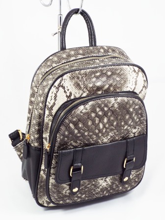 Geanta dama gri tip rucsac Ella