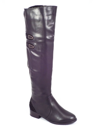 Cizme dama negre toc 3,5 cm Luanna
