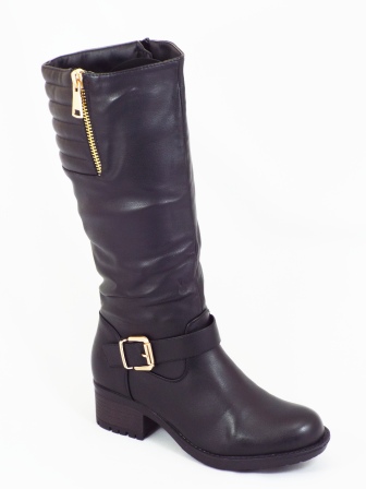 Cizme dama negre toc 4,5 cm Feranna