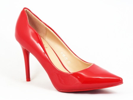 Pantofi dama rosii stiletto toc 8,5 cm Kryss