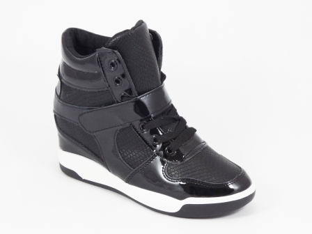 Ghete dama negre sport platforma ascunsa 7 cm Glenny