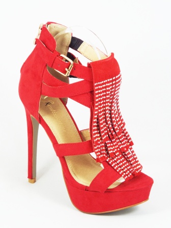 Sandale dama rosii toc 14 cm Festima biashoes.ro imagine reduceri