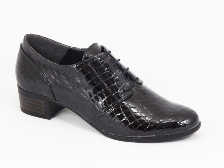 Pantofi dama piele lac negri toc Lymo biashoes.ro imagine reduceri
