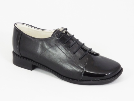 Pantofi dama piele lac negri Nelly biashoes.ro imagine reduceri