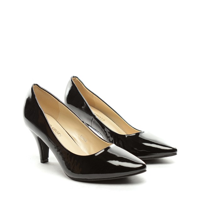 Pantofi dama negri lac toc 8 cm Zoryna