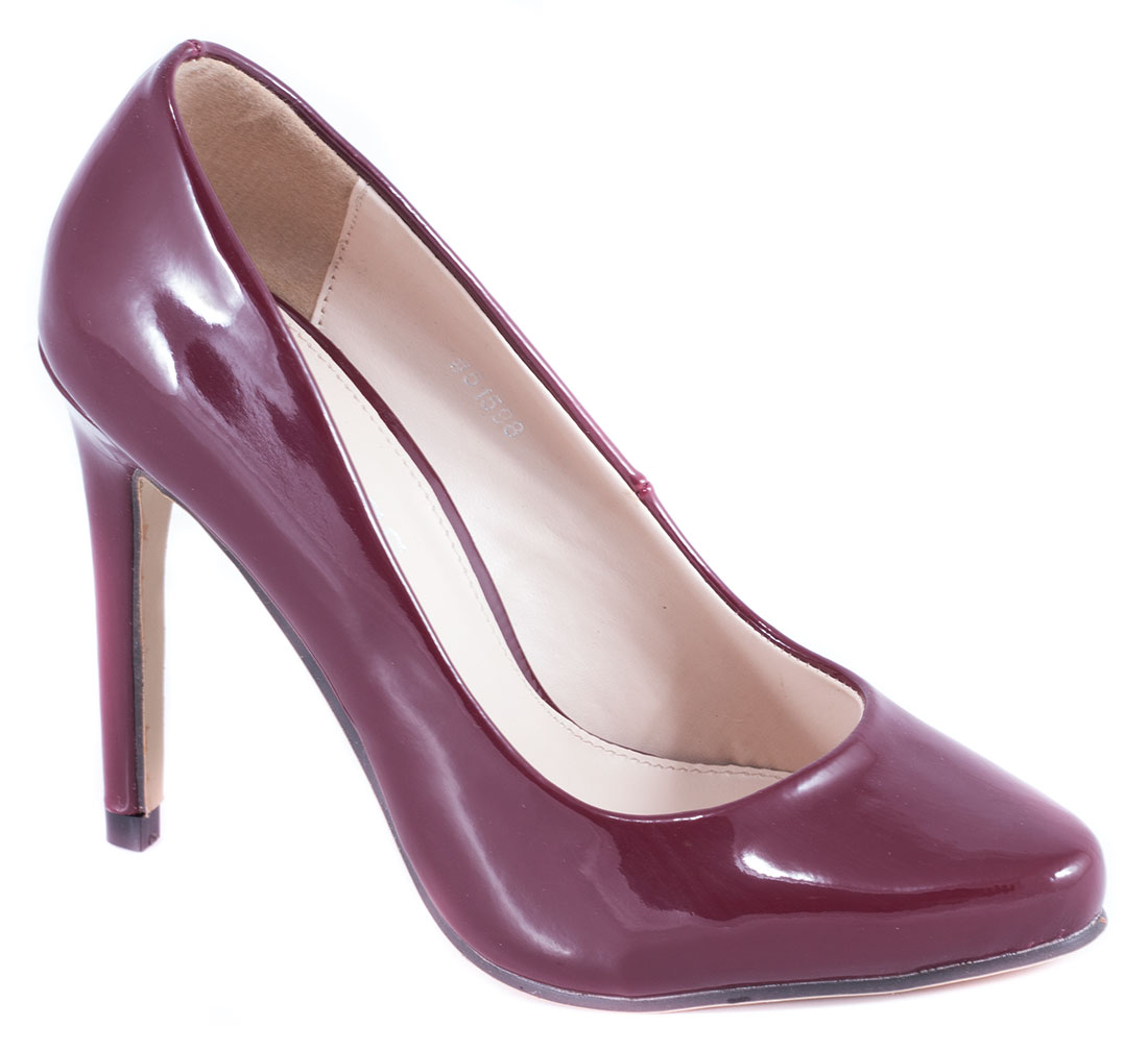 Pantofi dama visinii lac toc 10 cm Ronna