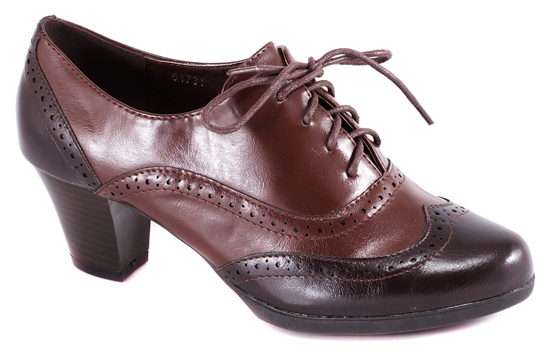 Pantofi dama maro toc 6 cm Lorena