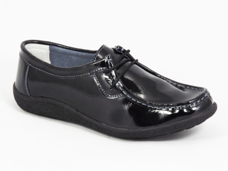 Pantofi dama negri lac toc 2 cm Rynna ANGEL BLUE TH-35 BLACK (M)-36-76 imagine reduceri