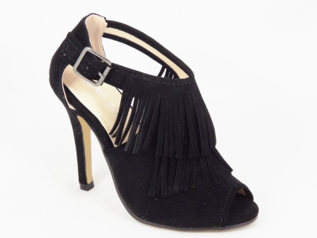 Sandale dama negre toc 10 cm Kenna