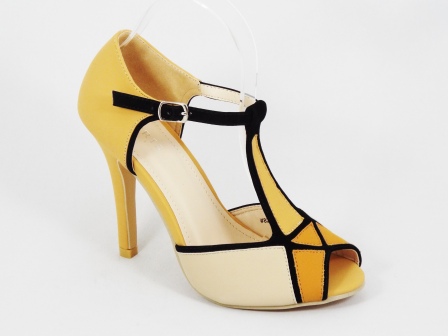 Sandale dama khaki toc 10 cm Lucky