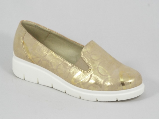 Pantofi dama piele bej cu auriu Diana biashoes.ro imagine reduceri