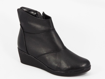 Ghete dama piele negre toc 5 cm Ana biashoes.ro imagine reduceri