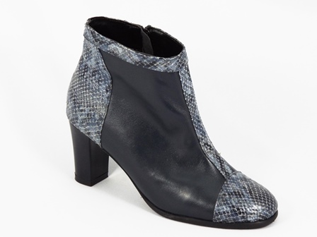 Ghete dama piele bleumarin toc 7 cm Lyly biashoes.ro imagine reduceri